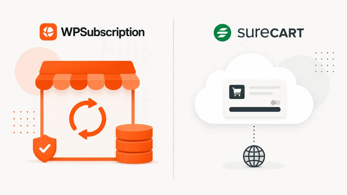 WPSubscription vs SureCart (2026): Native WooCommerce vs Hosted Checkout