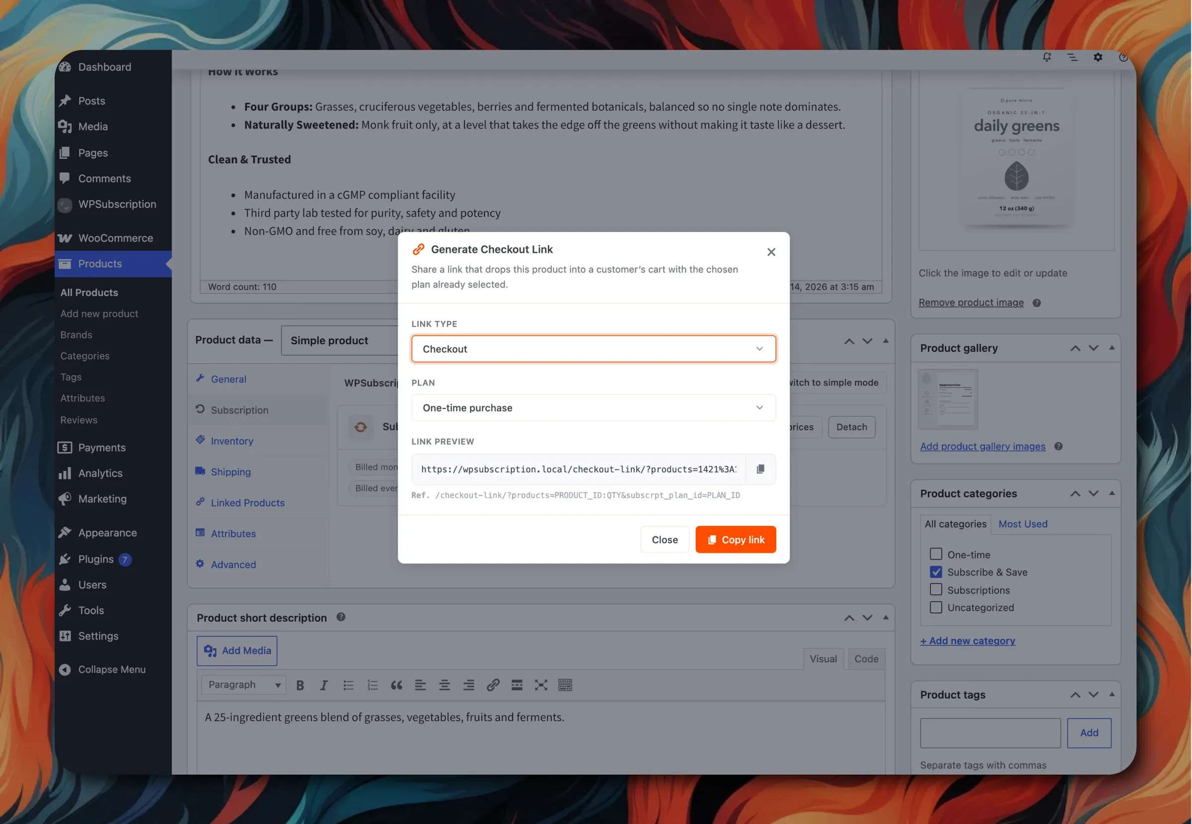 WPSubscription Direct Checkout Links