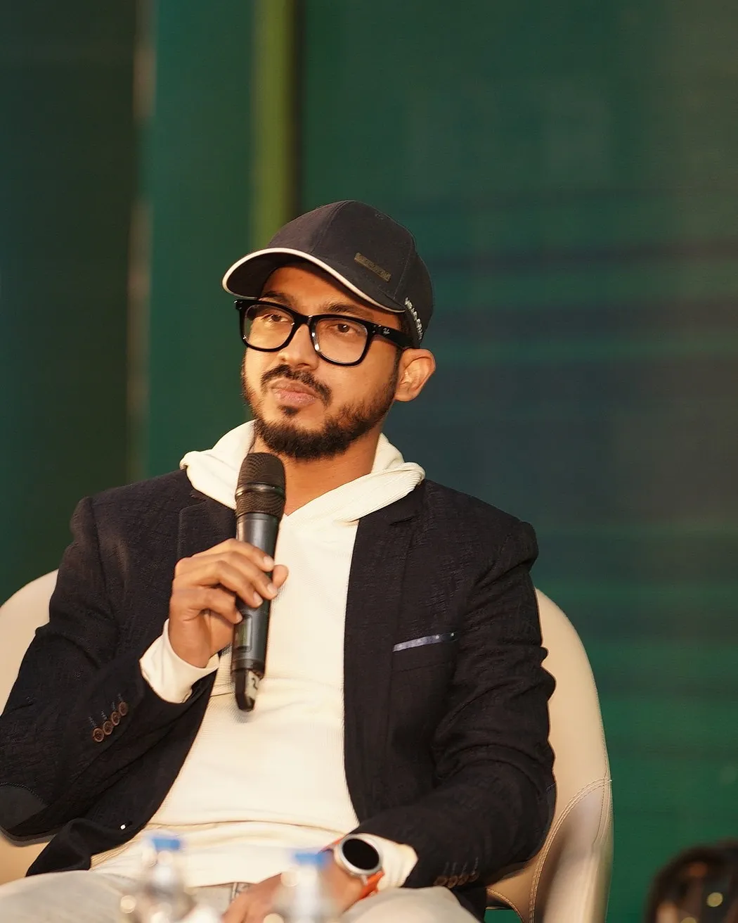 Parvez Akther, founder and CEO of WPSubscription, speaking on a panel