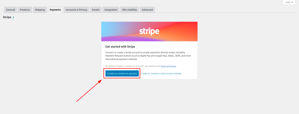 stripe connetion