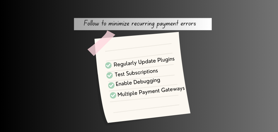 Prevent WooCommerce Recurring Payment Errors