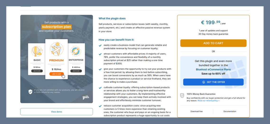 7 Best Subscription Plugins for Selling WordPress Themes yith new