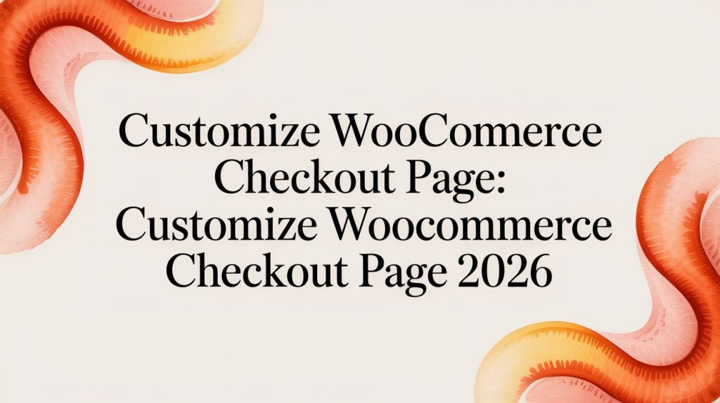 customize woocommerce checkout page checkout page