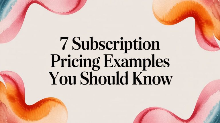 subscription pricing examples title