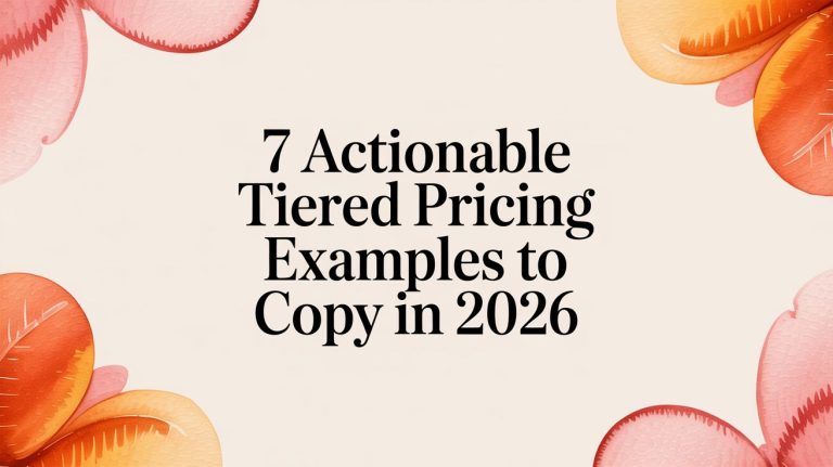 tiered pricing examples headline