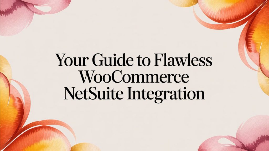 woocommerce netsuite integration watercolor flowers
