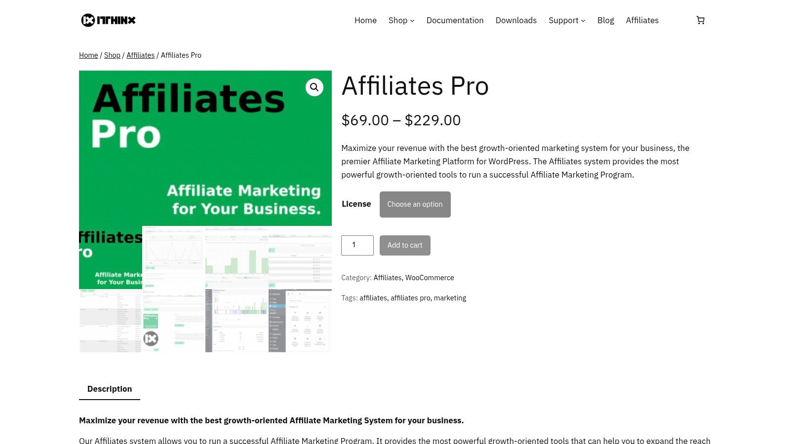 Affiliates Pro (by itthinx)