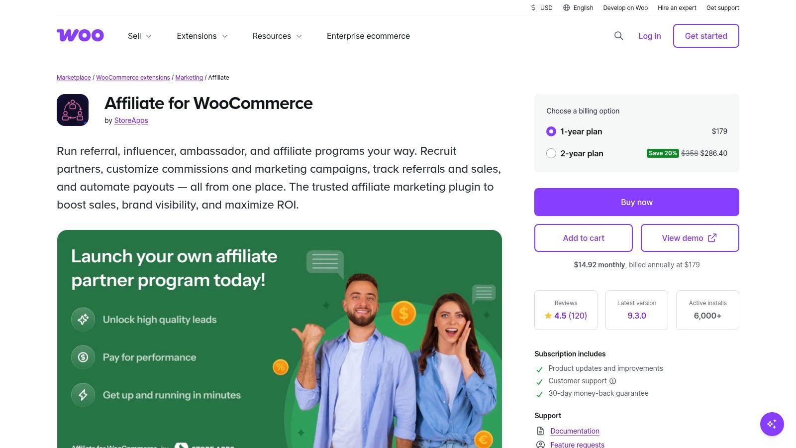 Affiliate for WooCommerce (by StoreApps)